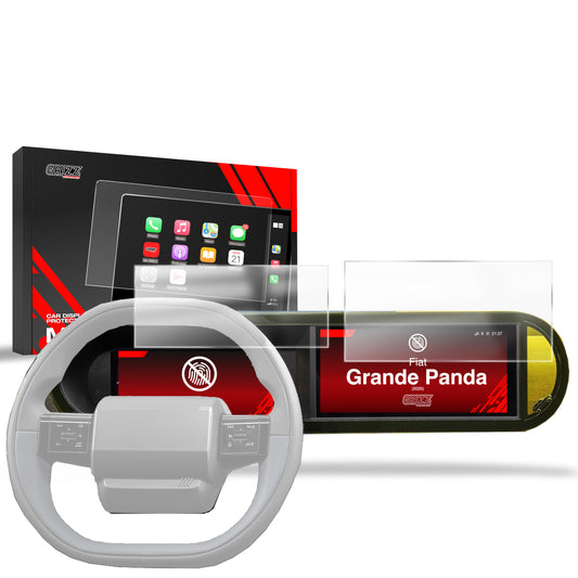 Anti-fingerprint screen protector Fiat Grande Panda 10.25" (2025) Matte Grizz 2in1