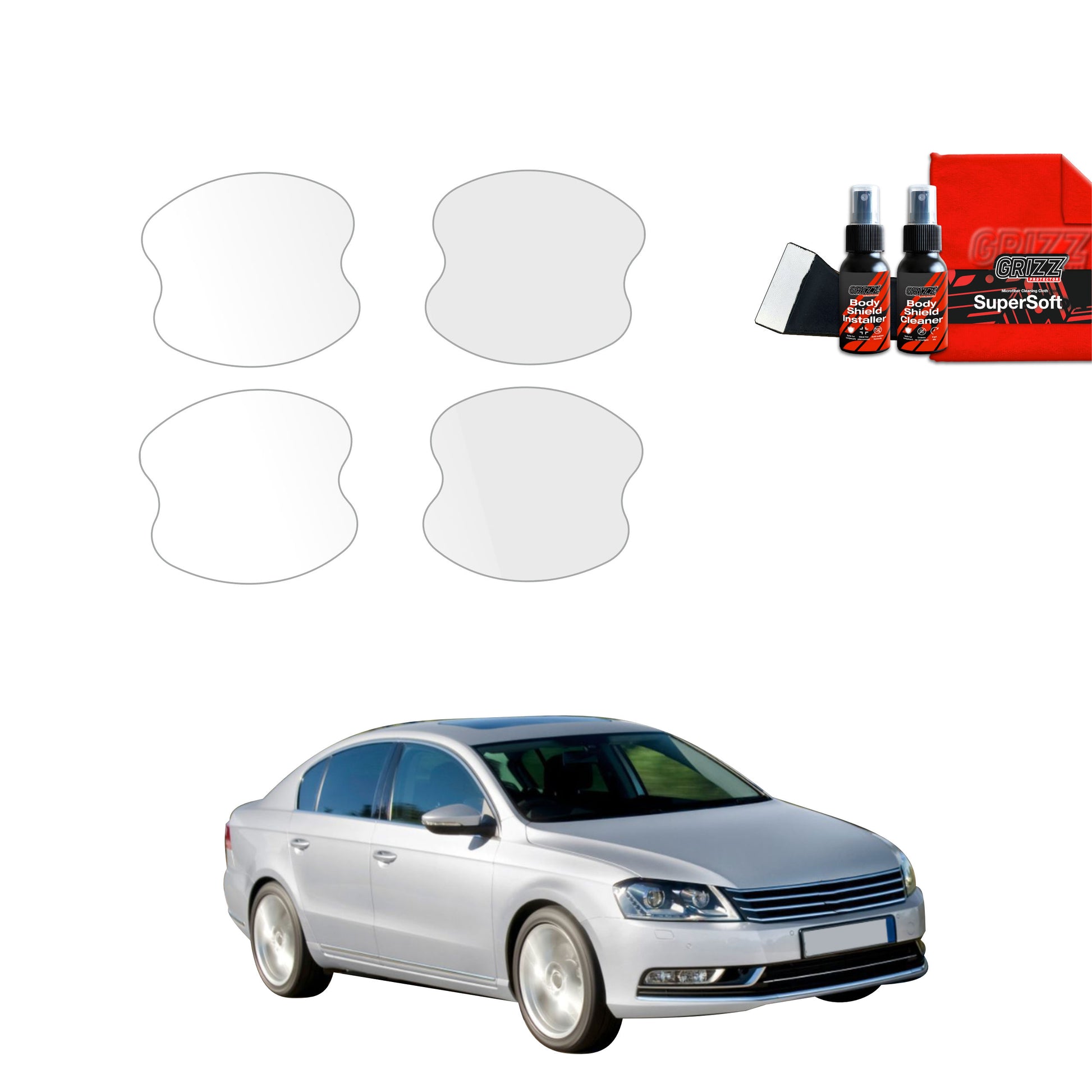 4in1 Protective film under door handles Volkswagen Passat B7 Sedan (2010-2014)