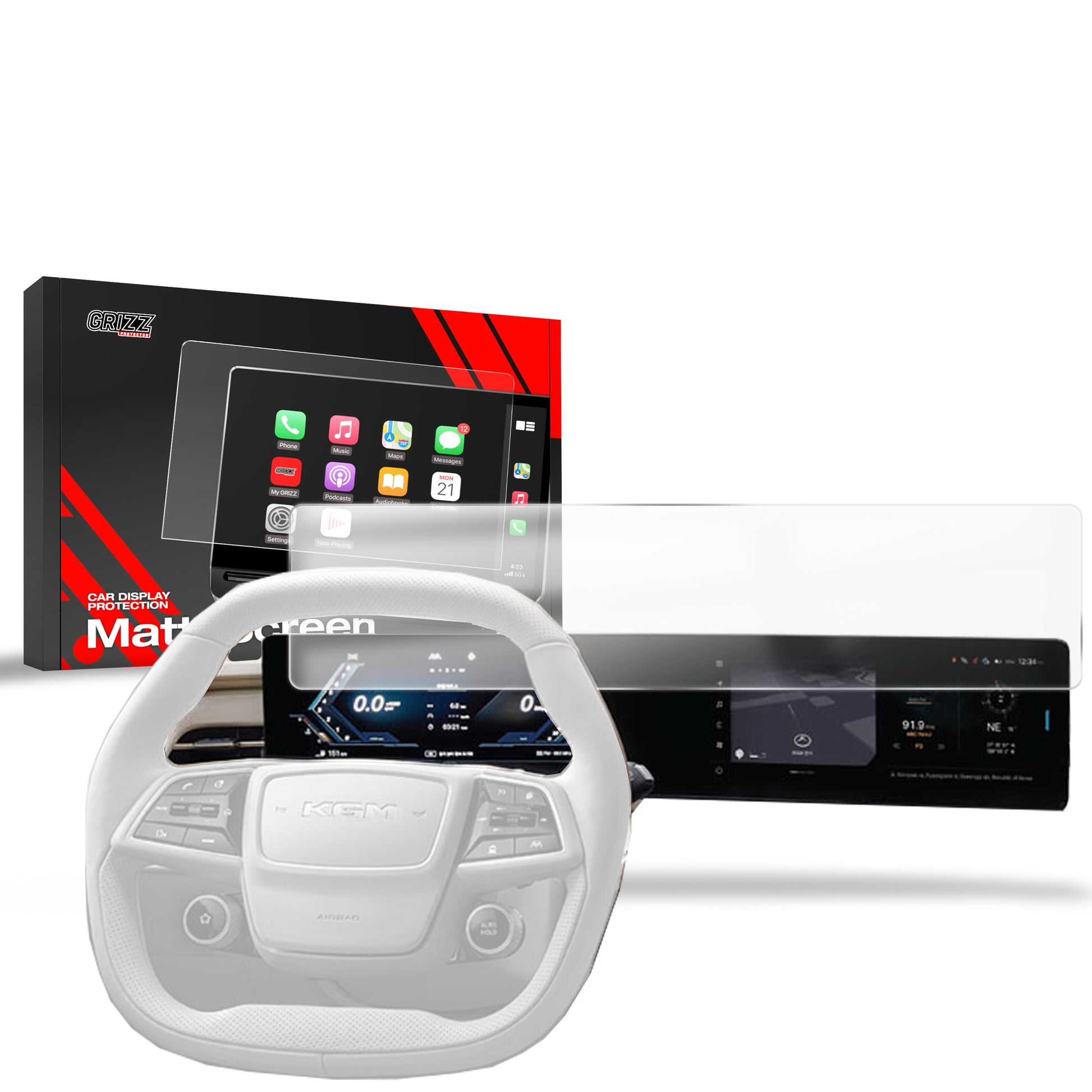 Anti-fingerprint screen film SsangYong Actyon (2024-2025) Matte Grizz