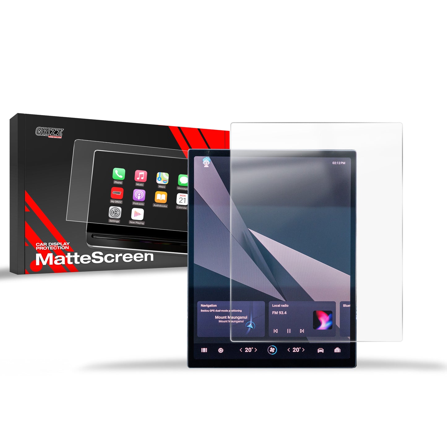 Anti-fingerprint screen film Jaecoo J7 13,2" (2024-2025) Matte Grizz