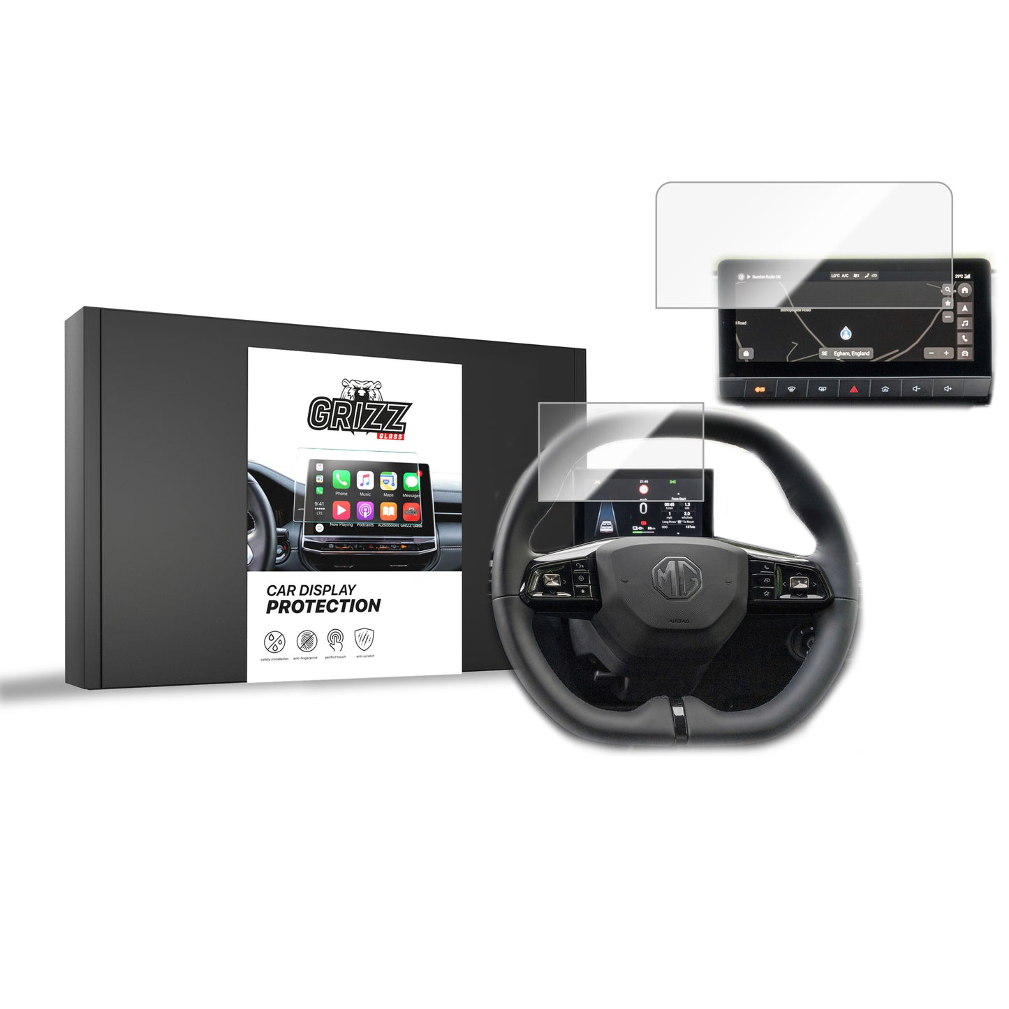 Ceramic screen film MG 4 (2022-2025) Grizz 2in1