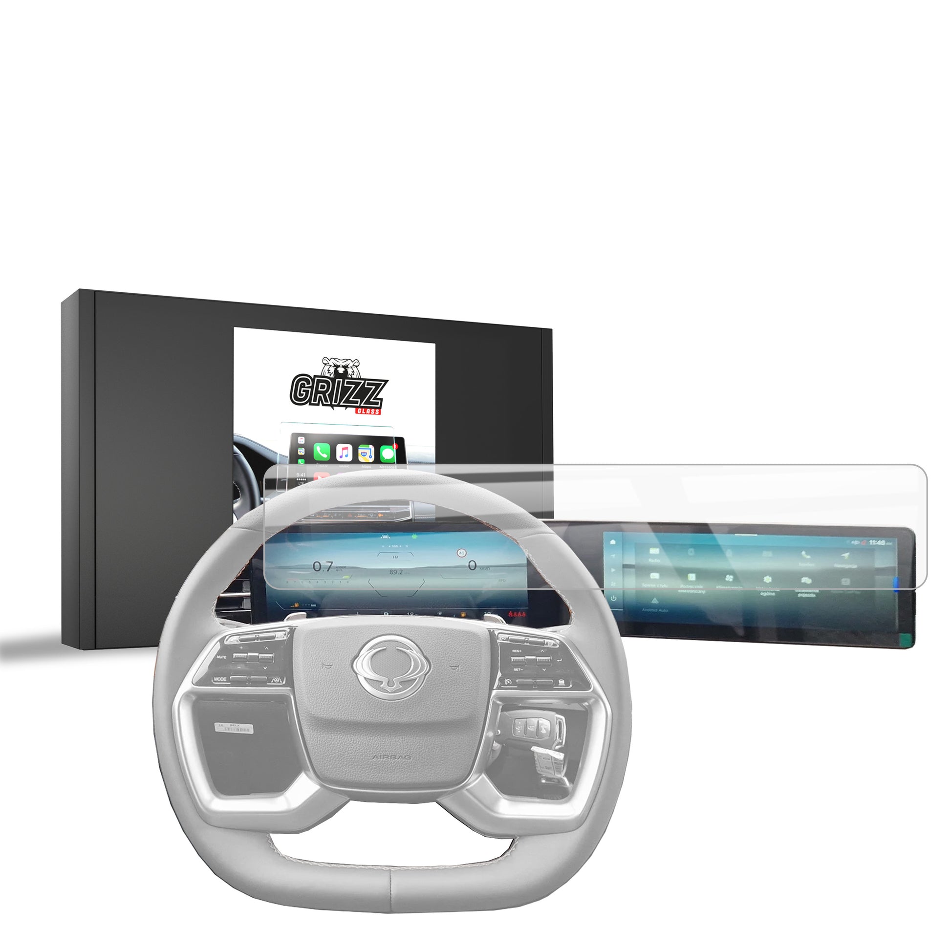 Keraminė ekrano plėvelė SsangYong Torres EVX 12,3" (2024-2025) Grizz