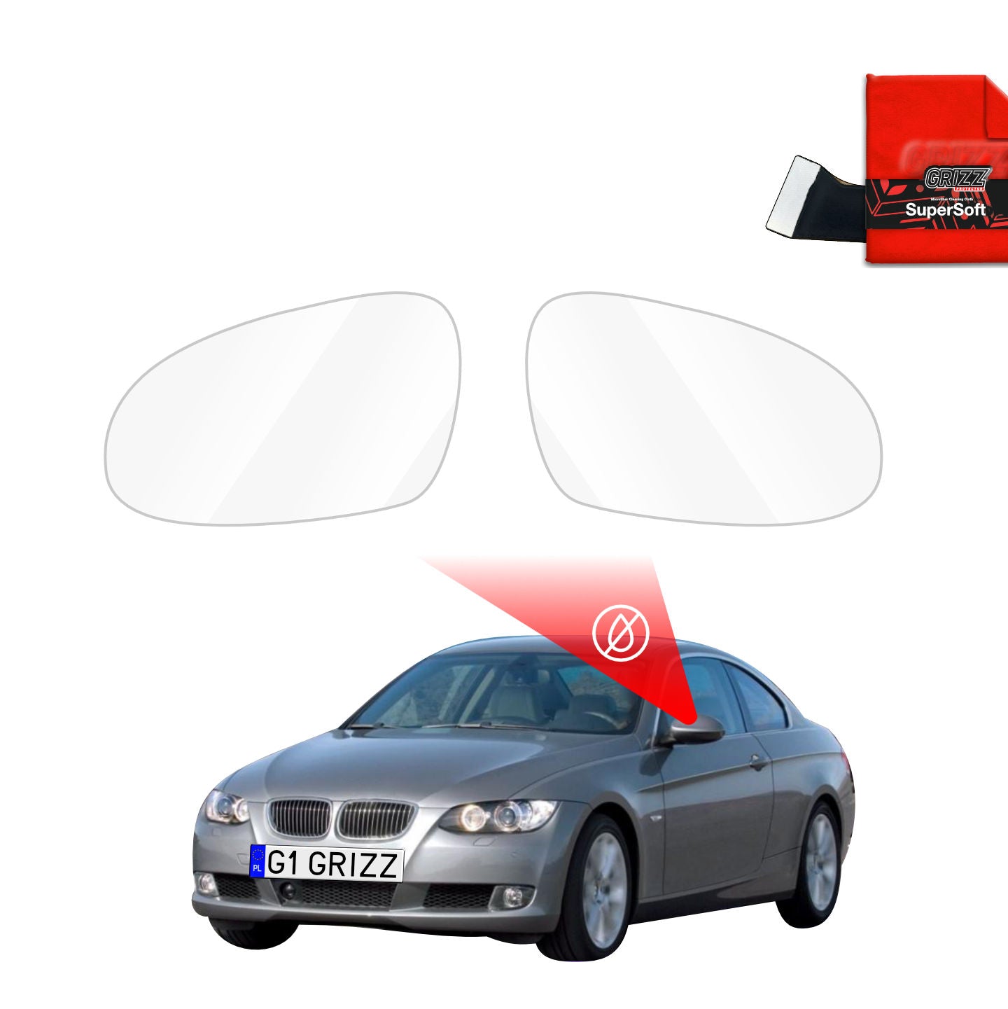 Rainproof mirror film BMW 3 E92 Coupe Pre-LCI (2006-2010)
