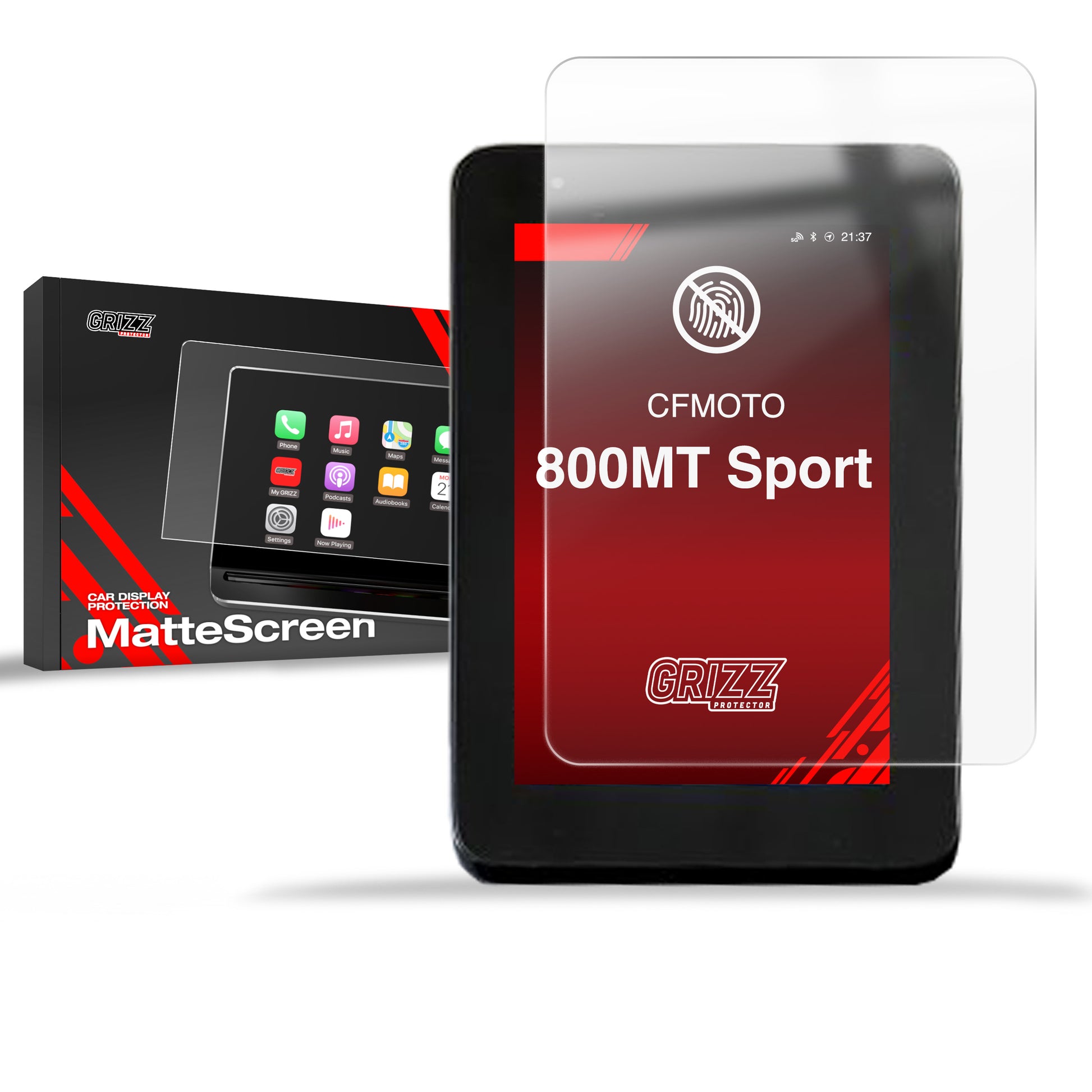 Anti-fingerprint screen protector CFMOTO 800MT SPORT 7" Matte Grizz