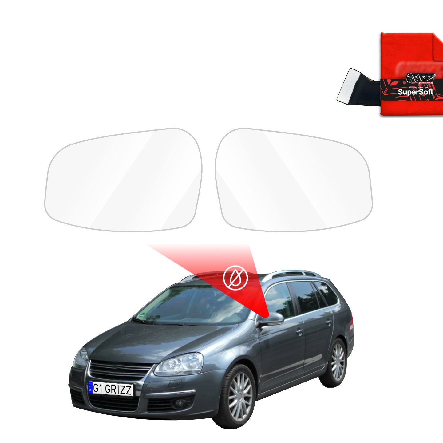 Rainproof mirror film Volkswagen Golf 5 Variant (2003-2009)